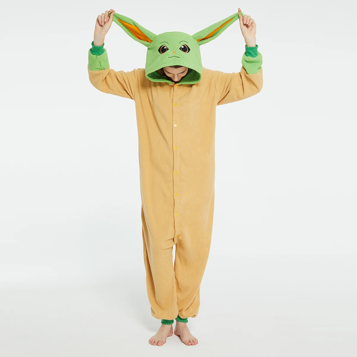 Baby Clothing Unisex - Yetişkinler Yoda Bebek Grogu Onesies Cadılar