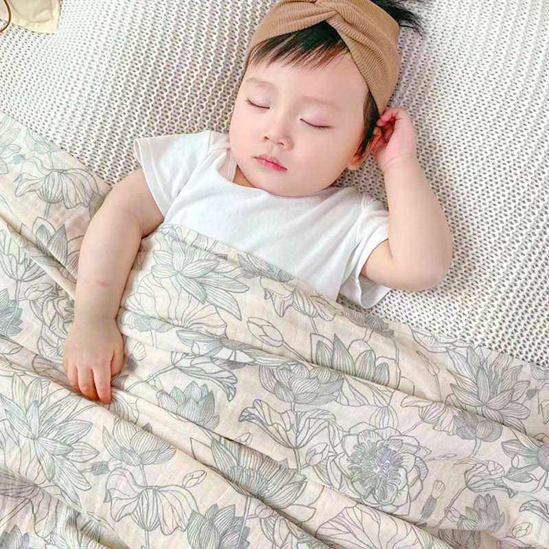 Muslin Swaddle Wrap - Pamuk bebek Kundak Şal Bebek Muslin
