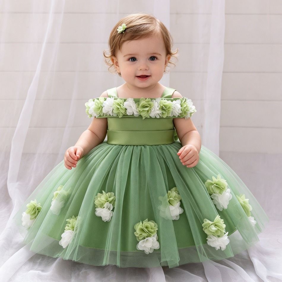 Baby Z Clothing - Yeni Bebek Kız 1. Prenses Elbise