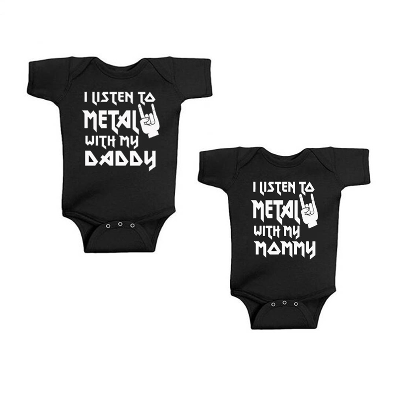 Baby Clothing Gender Neutral - Ben babam ve anne ile Metal