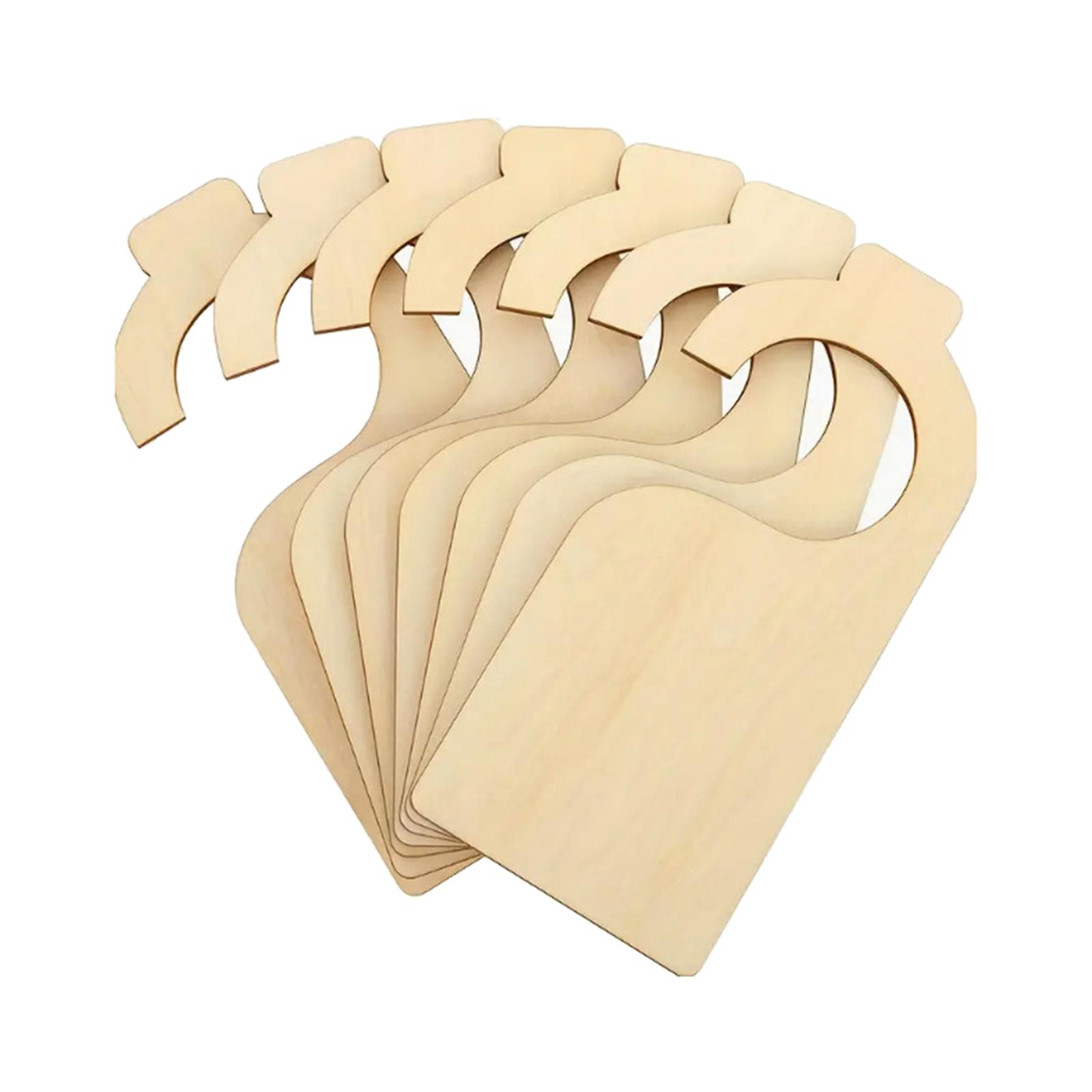 Baby Clothing Rack Gift - 7'li Ahşap Giysi Askısı Bölücü Seti,