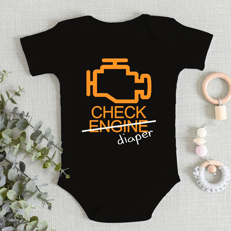 Baby Clothing Gender Neutral - Komik Desenli Bebek Bezi Harfli Tasarım