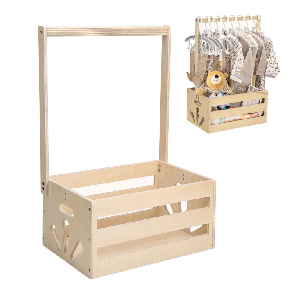 Baby Clothing Rack Gift - Depolama Rafı Benzersiz Yenidoğan Hediyesi Düzenleyici