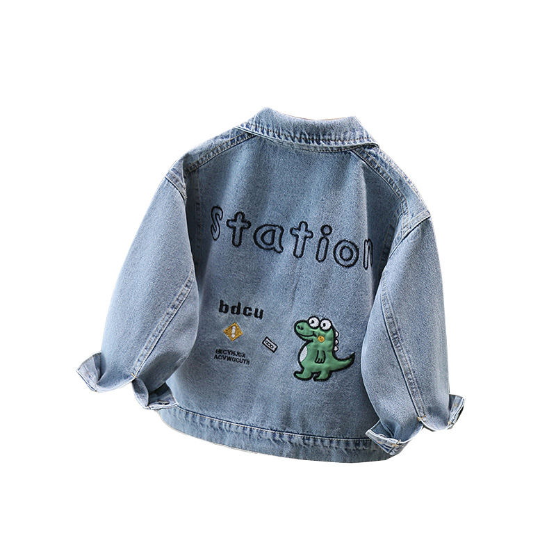 Baby Clothing Unisex - Sevimli Tarzı Bebek Çocuk Denim Ceket