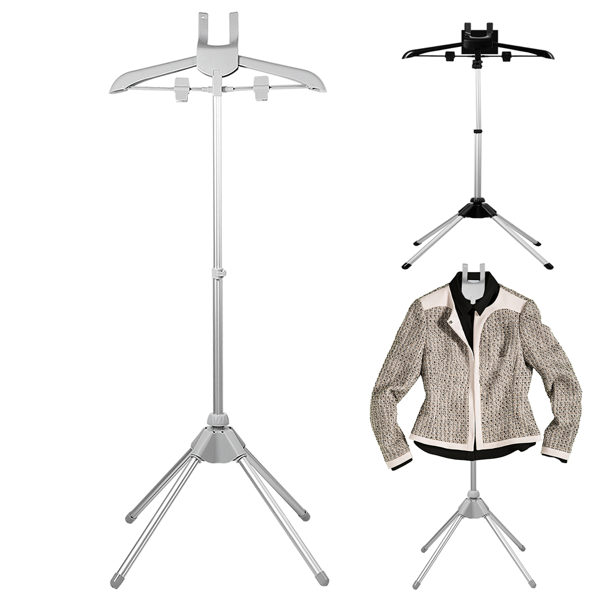 Baby Clothing Display Stand - Vapur standı teleskopik demir buhar elbise