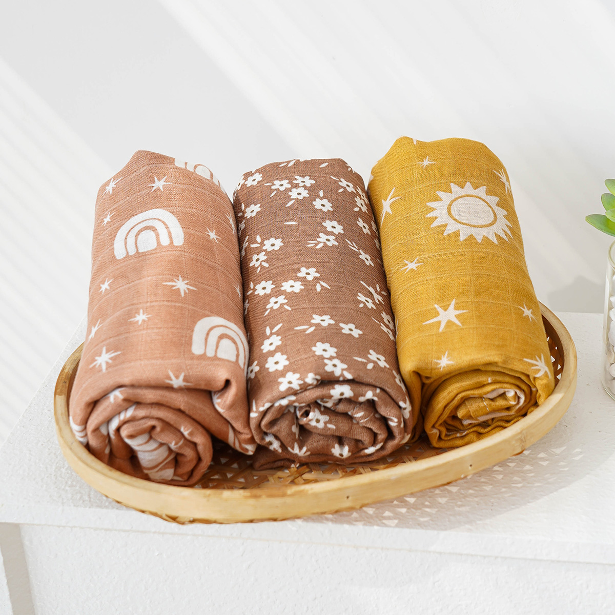 3 adet/Set bambu tülbent kunda - Muslin Swaddle Wrap incelemesi ve fiyatı